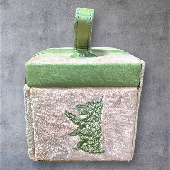 Juicy Couture Jewelry Box Pink & Mint Green Silver Heart *No Inside Drawers* - Picture 4 of 12